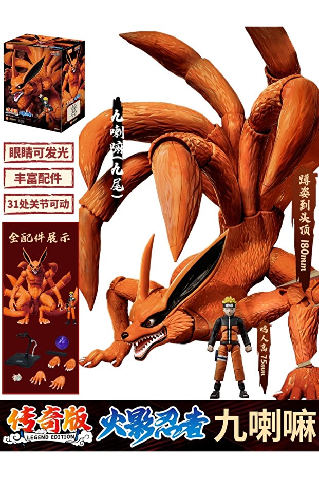 BOX BLOKEES Original NARUTO Uchiha Madara Kyuubi Kurama Sasuke Minato Bijyudama Shippūden Bijuu Asse