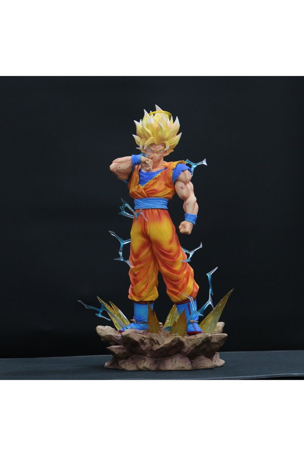 Bandai JJ Goku JJ Dragon Ball Z Son Goku Ssj2 Figure Led Base Super Saiyan 2 Goku Pvc Action Figures