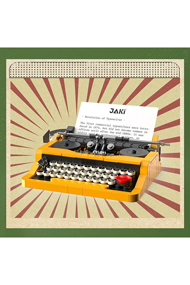 254pcs(No Box) DIY MOC Creative Ideas Retro Typewriter Computer TV Building Blocks Classic Game Mach