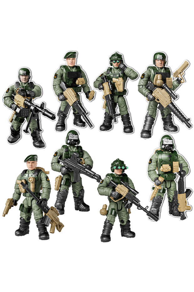 No original box World War Army Military Soldiers Special Forces Model Assemble Building Blocks Brick