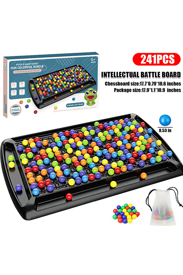 241pcs Parent Child Interaction, Happy Rainbow, Fun Game, Chessboard, Toys, Logic, Focus, Children'S