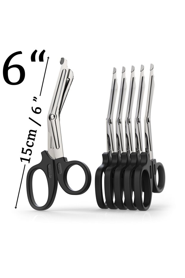 5pcs 6inch Survive Paramedic Medical Rescue Scissor Trauma Gauze IFAK Emergency First Aid Shear Outd