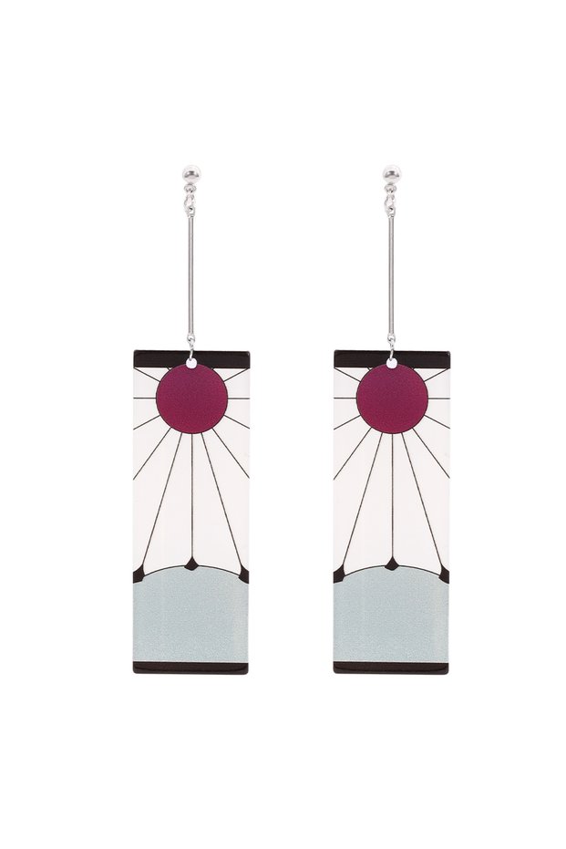 Bandai ES478 Anime Acrylic Earrings Popular Anime Acrylic Earrings Tanjiro Earrings for Women and Me