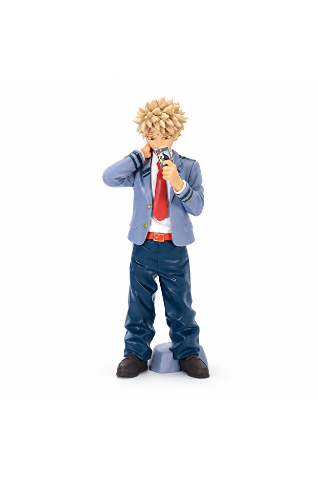 Bandai Multicolor My Hero Bakugou Katsuki Anime Action Figure Model Statue Desktop Ornament Collecti