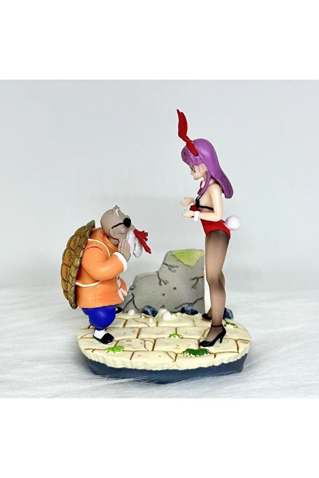 Bandai A 10cm/3.94in Anime Dragon Ball Figure Bulma Master Roshi Action Figures Pvc Statue Desktop O