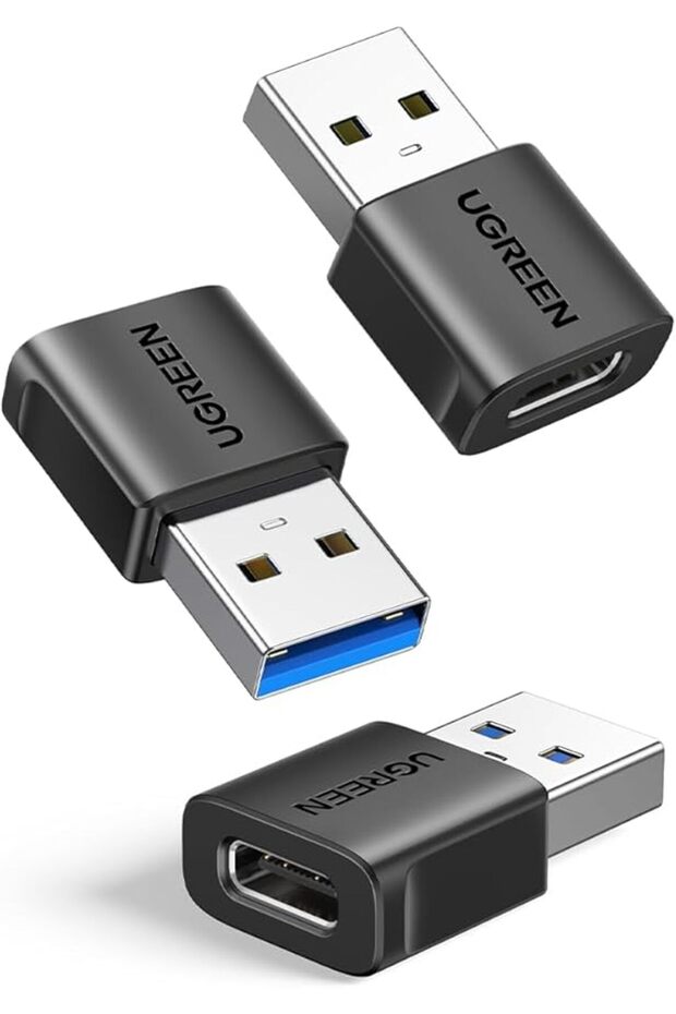 يوجرين محول USB C الى USB من قطعتين بسرعة 10 جيجابت في الثانية، محول نوع C انثى الى A ذكر