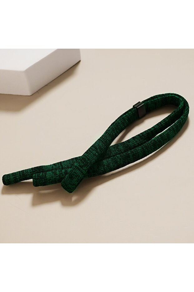 Green and black Soft Knit Adjustable Eyeglass Strap Anti Slip Sunglasses Neck Lanyard Retainer Cord