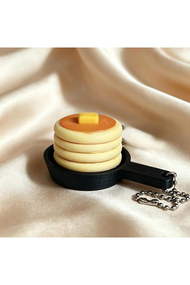 DG A13 Cartoon Cake Clicker Fidget Keychain Simulated Cake Food Keyboard Fidget Toy Stress Relief Pu