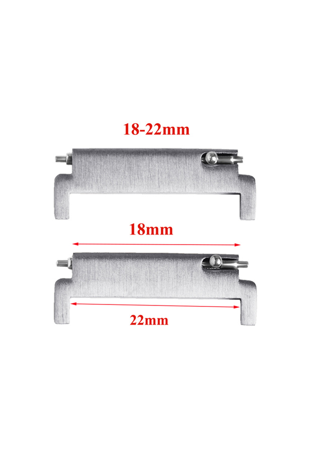 Silver-18mm-22mm 1 Pair Watch Strap Adapter Watch Accessories18mm To 20mm 22mm,20mm To 18/20/22mm,22