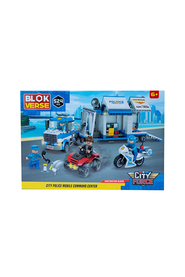 City Force Police Mobile Command Center Building Block Set 524 Pieces
