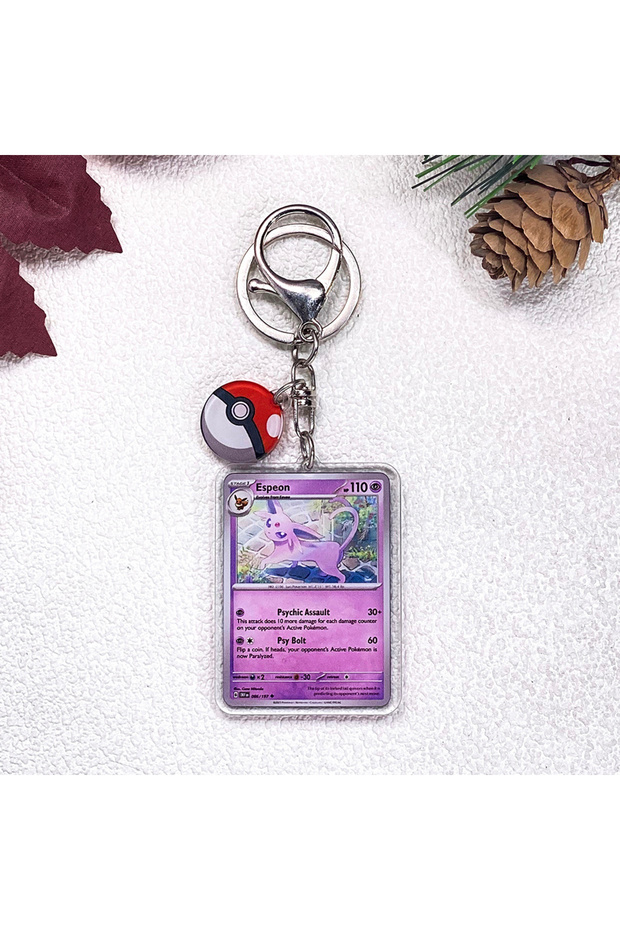 5 cm 25 Pokémon Pikachu Bulbasaur Eevee Squirtle Cute Keychain Accessories Acrylic Charms Pendant Fo
