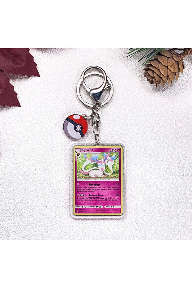 5 cm 42 Pokémon Pikachu Bulbasaur Eevee Squirtle Cute Keychain Accessories Acrylic Charms Pendant Fo