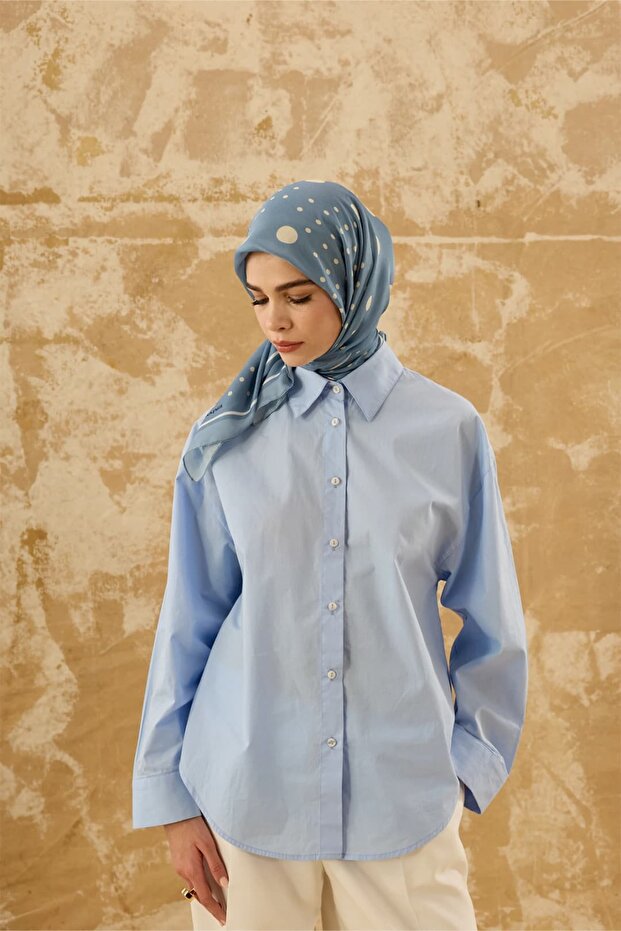 وشاح قطني منقط من الكشمير من مودا كاشمير