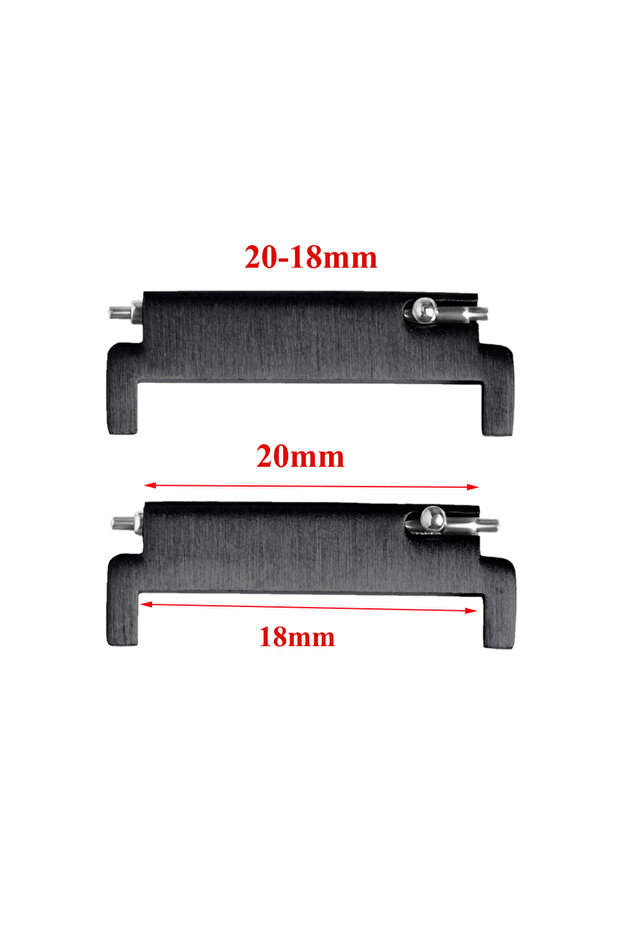 Black-20mm-18mm 1 Pair Watch Strap Adapter Watch Accessories18mm To 20mm 22mm,20mm To 18/20/22mm,22m