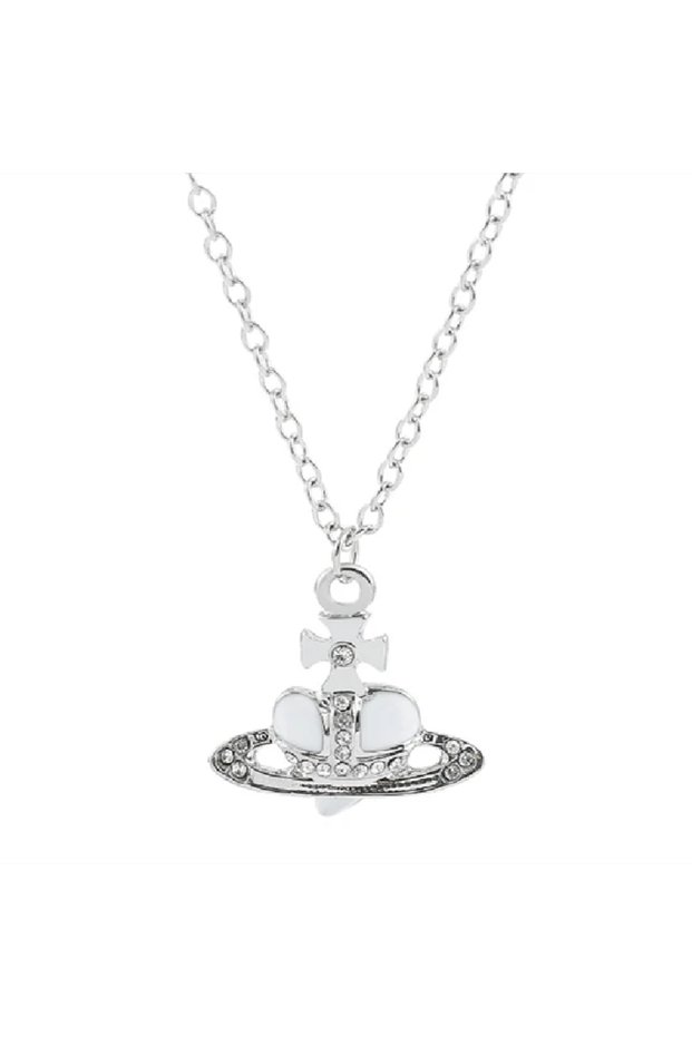 XL1547-11 1 Pcs Classic Vintage Style Saturn Drop Color Paint Inlaid With Diamonds Ladies Fashion Ne
