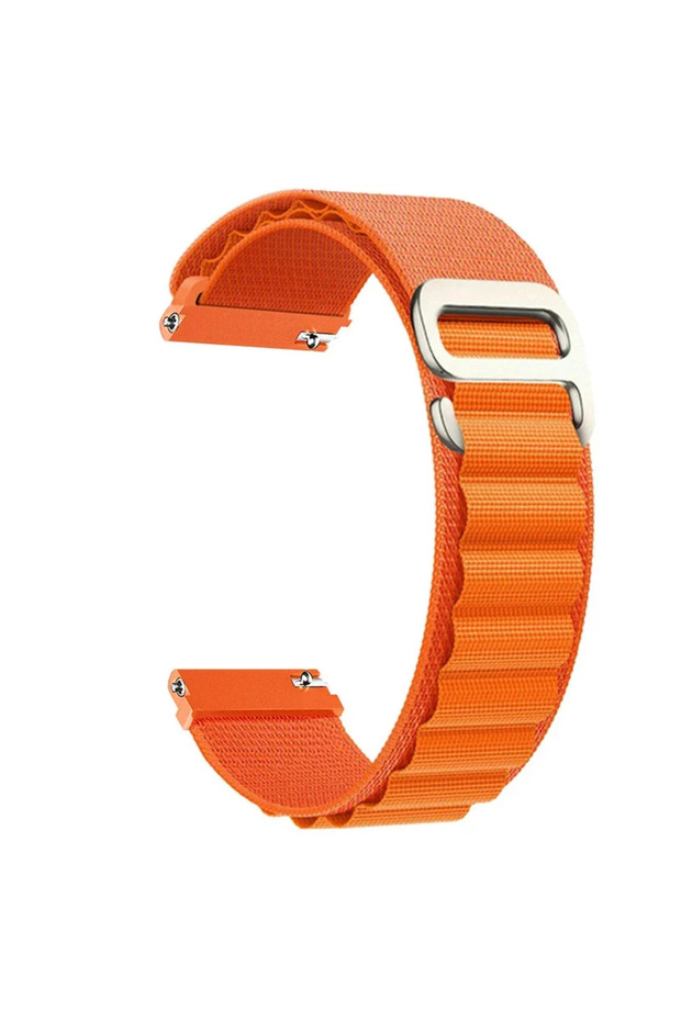 22mm watchband 1. Orange Nylon loop Strap for Watch 7 6 4 5 Pro Classic Gear Active 2 20mm 22mm co