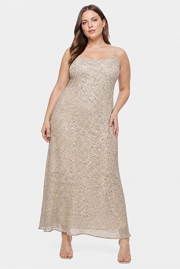 Women Allover Print Maxi Dress, Multicolor