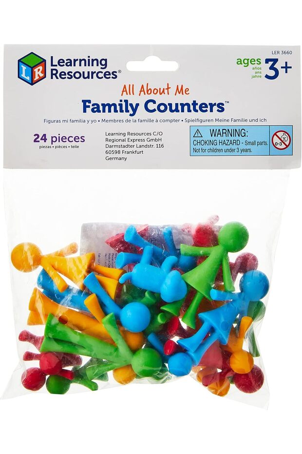 Family Counters Set Toy, Smart Multi-Color Pack