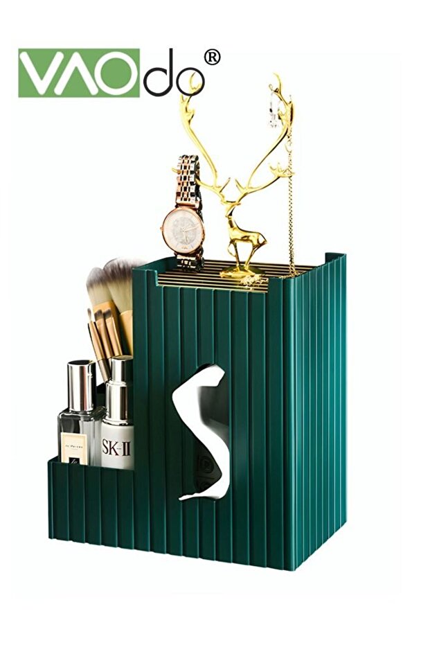 3 In 1 Multifunctional Tissue Holder Box Antlers Can Hang Jewelry Jewelry Storage Box Tissue Box With Side Storage Modern Desktop Tissue Box