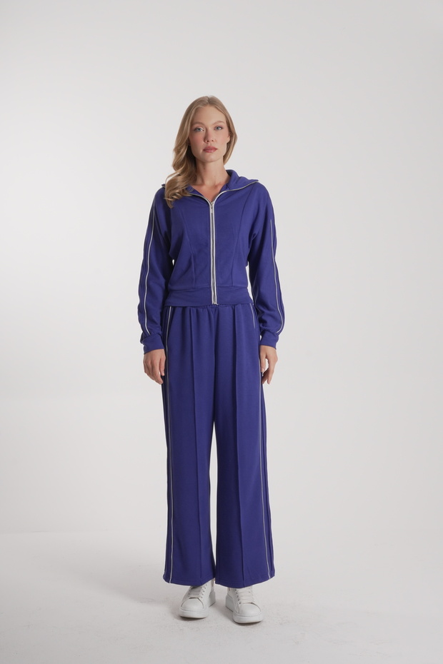 Women's Ribbed Detail Tracksuit Set