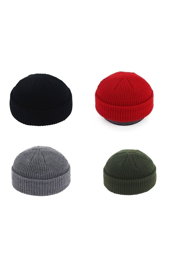 Set of 4 Short Skullcap Beret