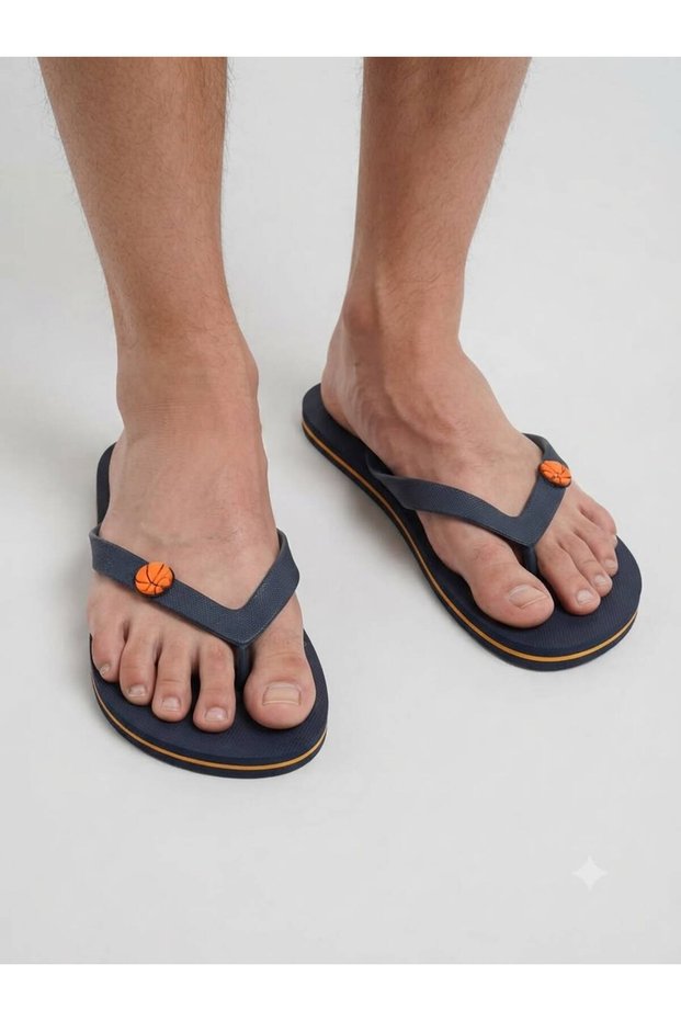 Erkek Basic Rahat Basic Siyah Parmak Arası Plaj Terliği Flipflops