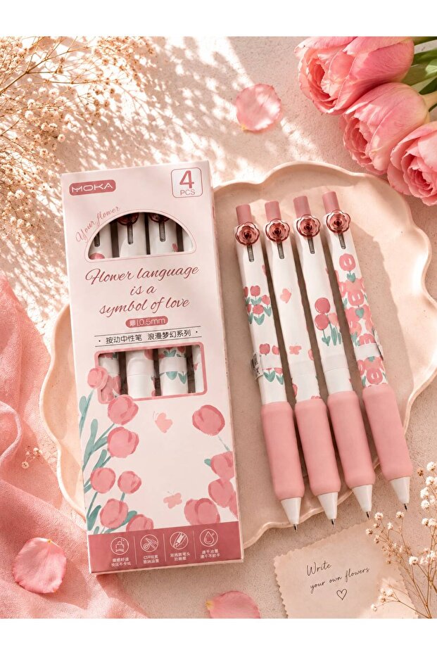 Rose Design Ballpoint Pen 1 Piece