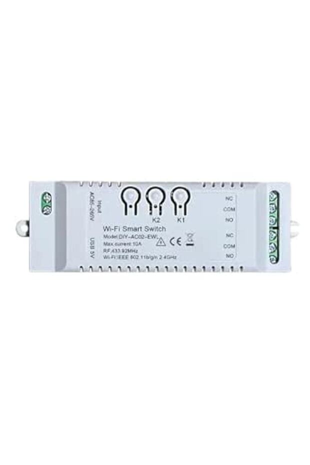 مفتاح تتابع ذكي صغير واي فاي، 2 قناة DC12V 24V بمفتاح إضاءة ذكي تركبه بنفسك وتحكم صوتي ووظيفة مؤقت و