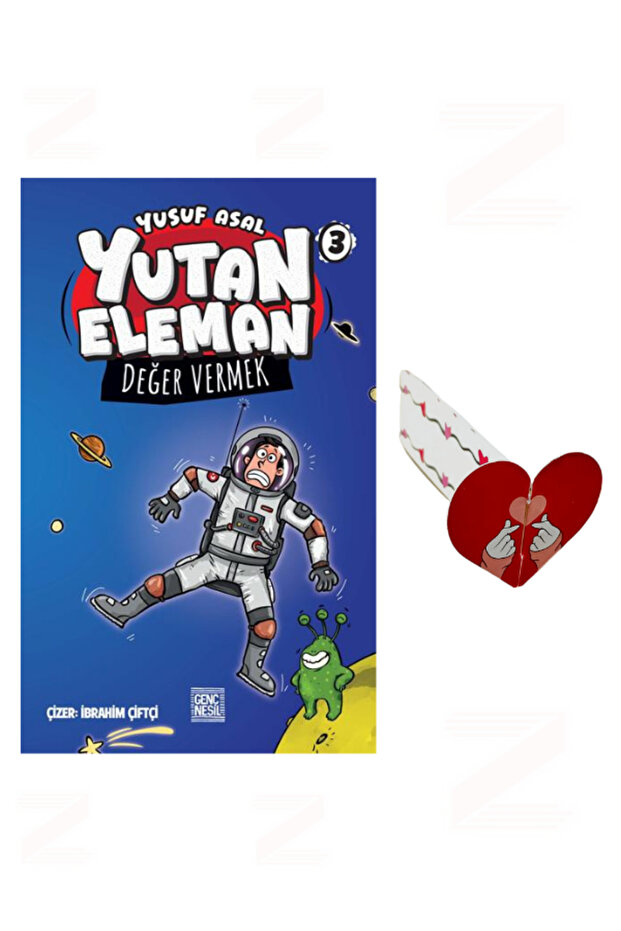 Yusuf Asal Yutan Eleman 3 Değer Vermek Özel Tasarım Kalp Ayraç Hediyeli
