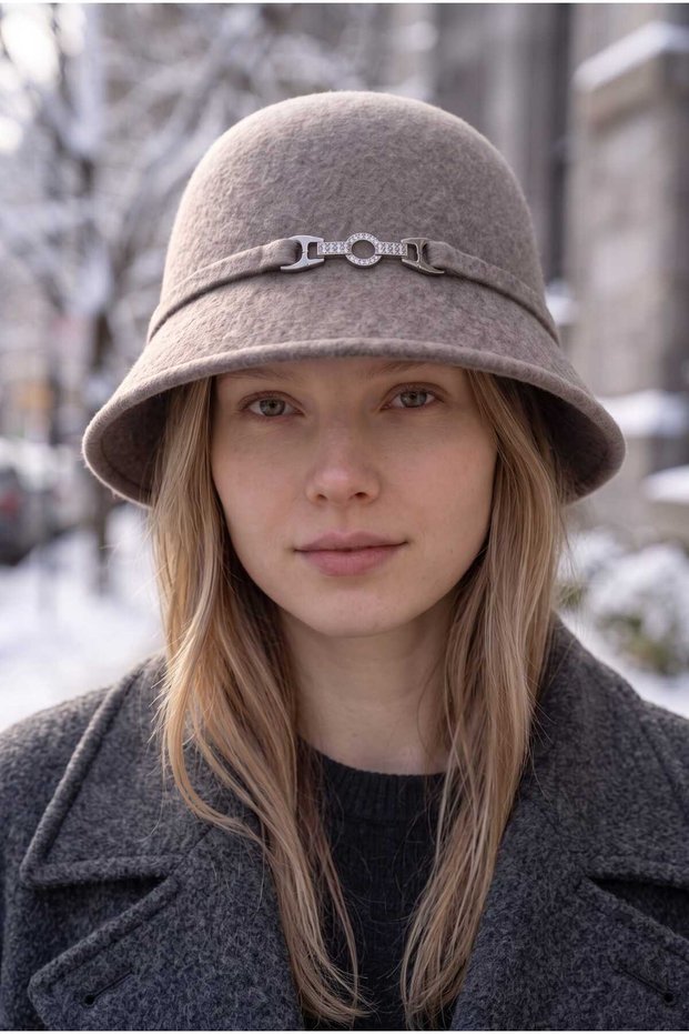 Women's Winter Angora Bucket Beanie Hat