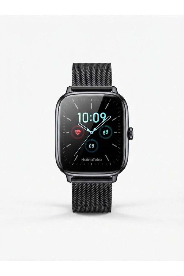 ساعة ذكية صغيرة SQ-19 - شاشة AMOLED، مكالمات بلوتوث، مقاومة للماء، بطارية تدوم 10 أيام، تتضمن 3 أحزمة قابلة للتبديل عالية الجودة