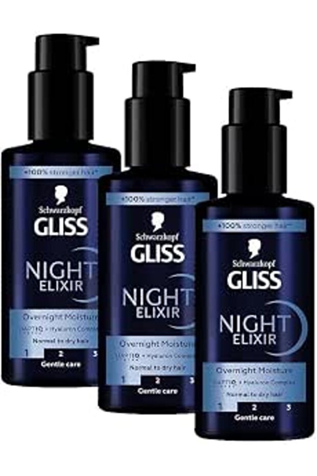 Night Elixir Moisturizing Night Care Serum, 100ml (3 Pack)