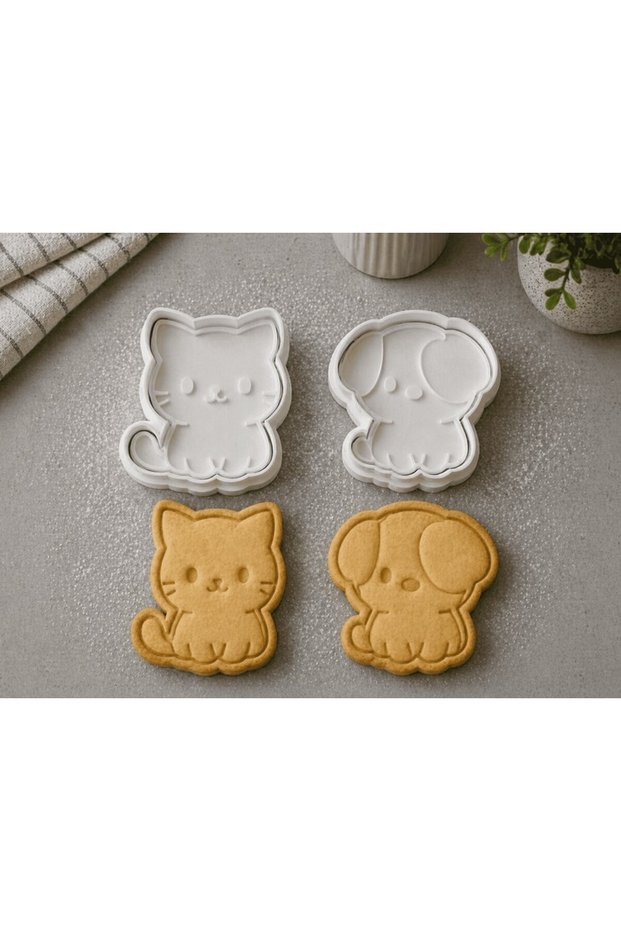 Special Design Cookie and Dough Mold with Cute Cat and Dog Figures