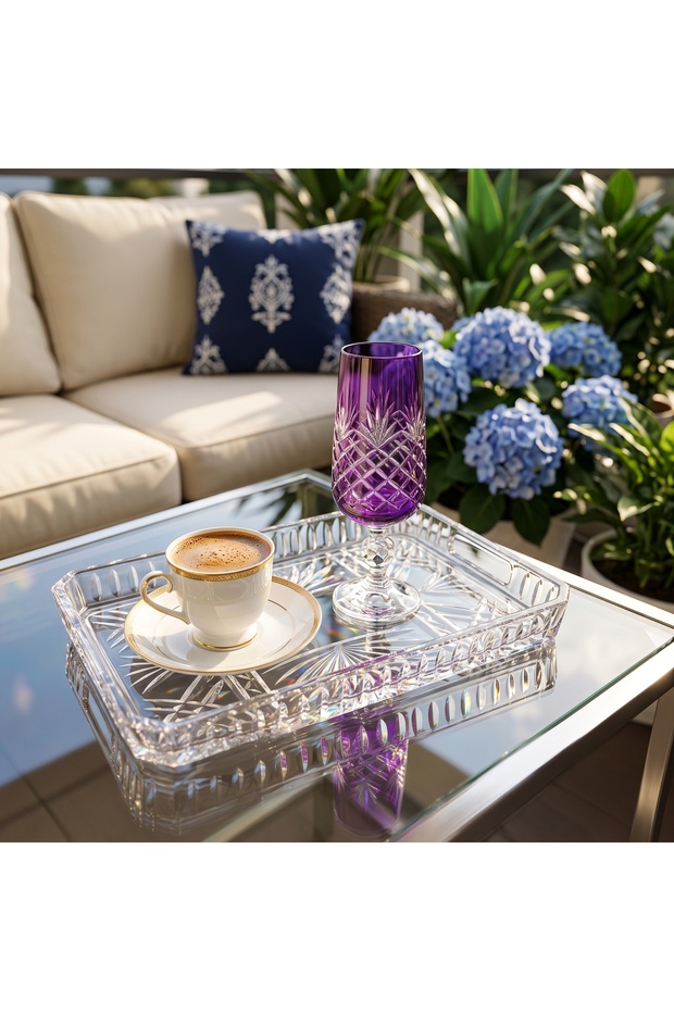Crystal Colorful Coffee Water Glass - Champagne Glass 180Cc