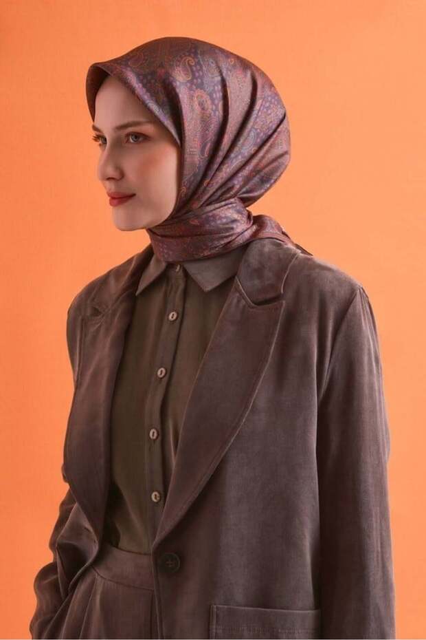 وشاح حرير ساتان 9631D
