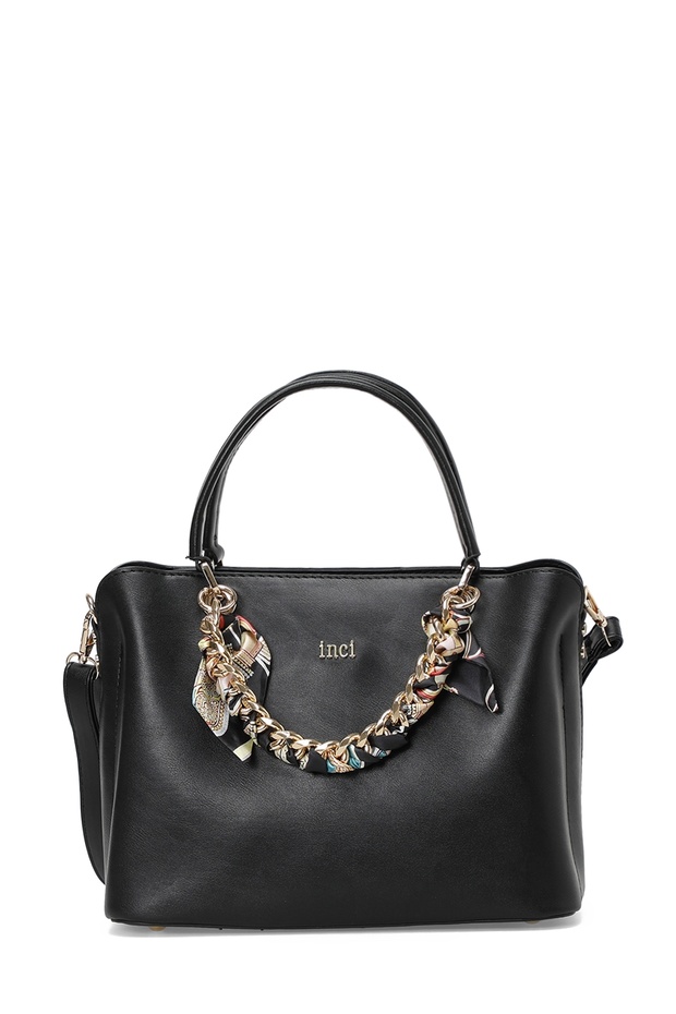 Shoulder Bag Women Black Scarfy