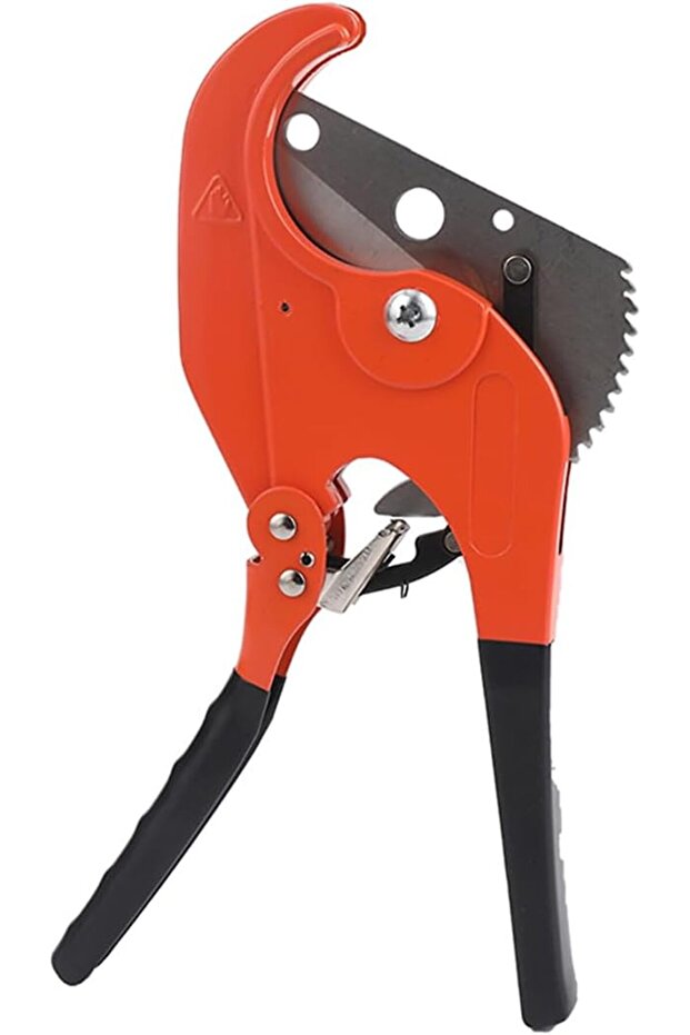 Heavy Duty Pipe Cutter - 64mm -Ratcheting PVC Pipe Cutter with Curved Sharp Blade and Ergonomic