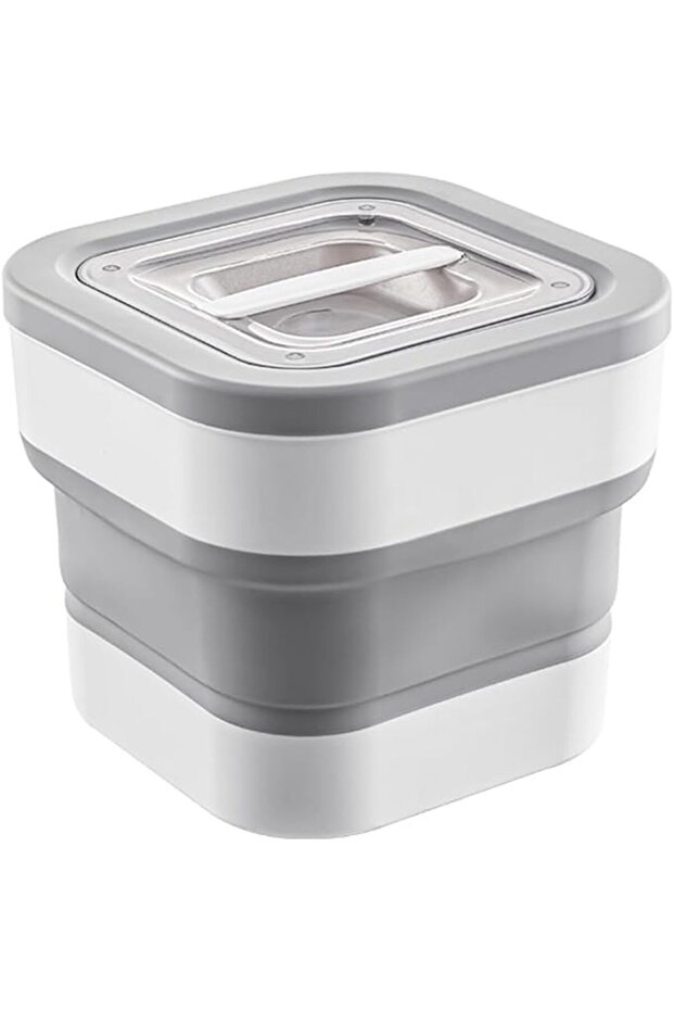 Hasthib Collapsible Food Container with Transparent Lid Large Capacity 11-27 Lbs Multi-Purpose Food Storage Container for