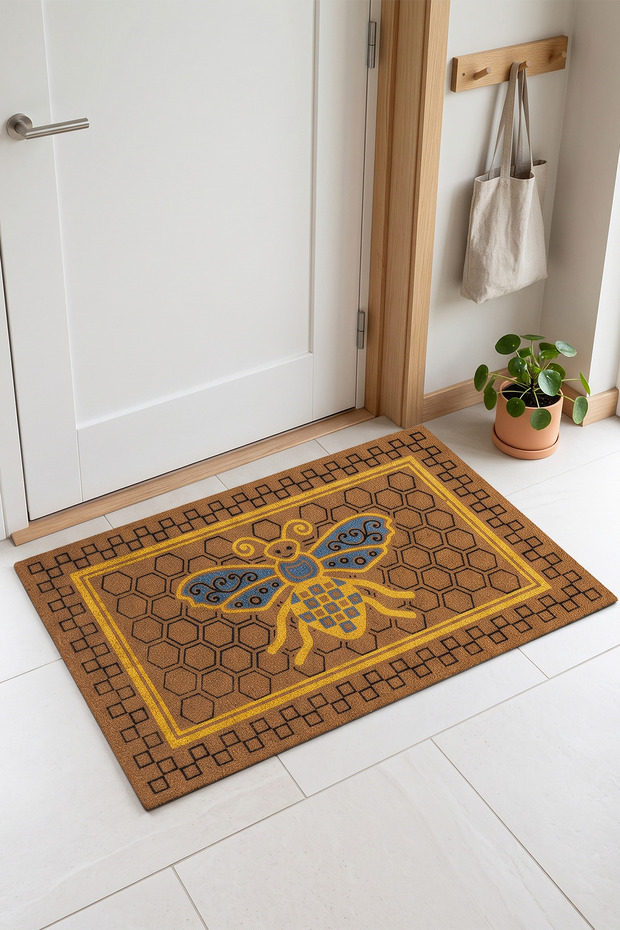 Door Mat Non-Slip Base Decorative Doormat Home Entrance Hallway Indoor and Outdoor Mat 45X70 cm