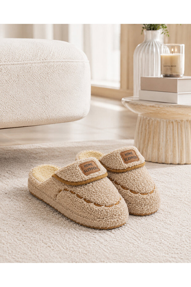 Women's Winter Plush House Slippers Soft Sole Fur Inside Slippers