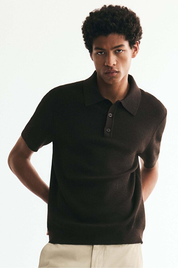 Regular Fit Knitted polo shirt