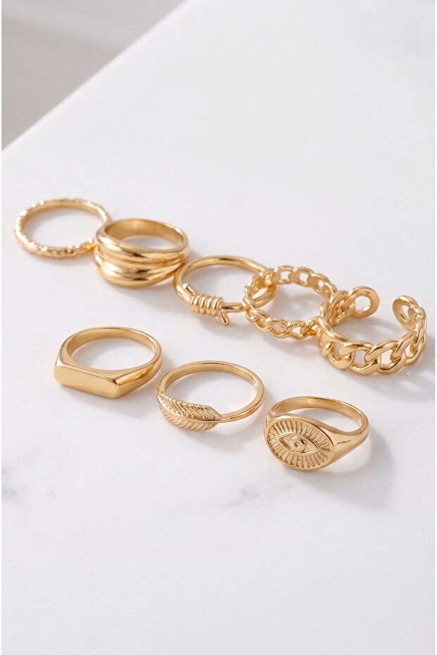 8-Piece Ring and Knuckle Ring Set