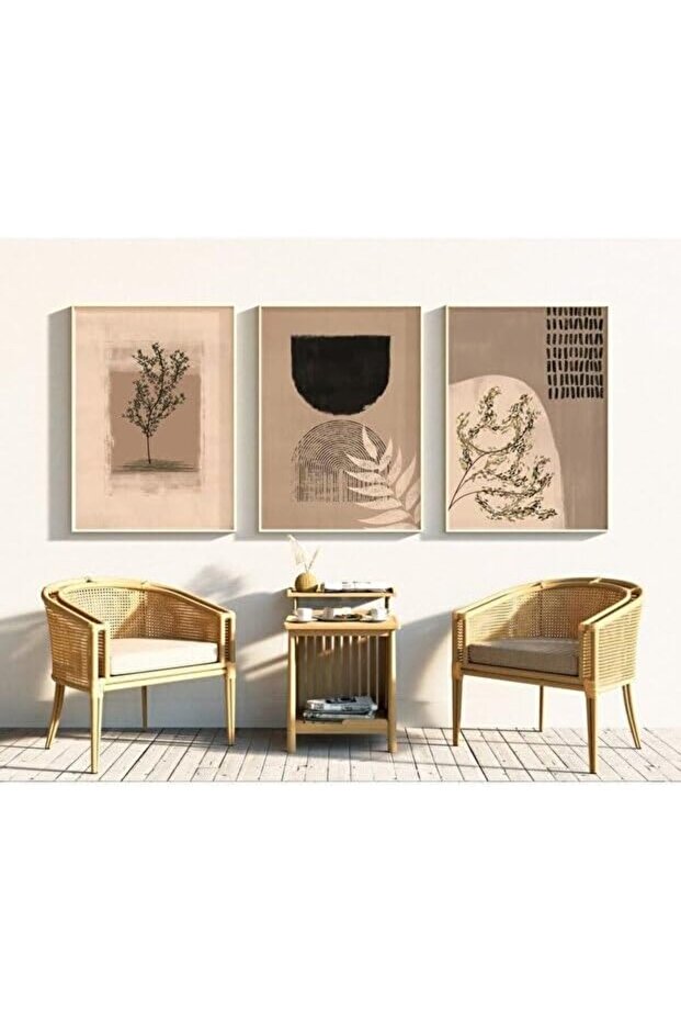 Signtouch Modern Framed Wall Art Set of 3 40x60 cm