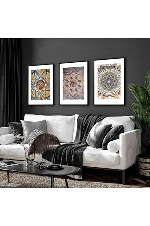 Signtouch Frames Islamic Wall Art Set of 3 Outer Frame 50x70 cm