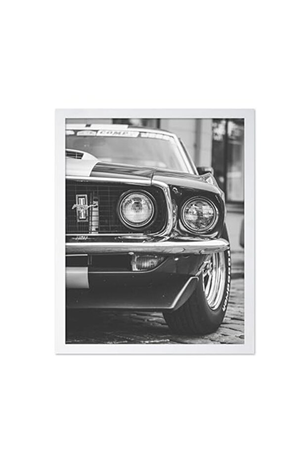 Signtouch Classic Vehicle Automotive Display Wall Art White Frame 40x60 cm