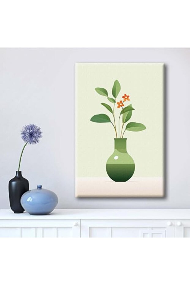 Signtouch Plant Leaves Botanical Unframed Canvas Wall Art 40x60 cm