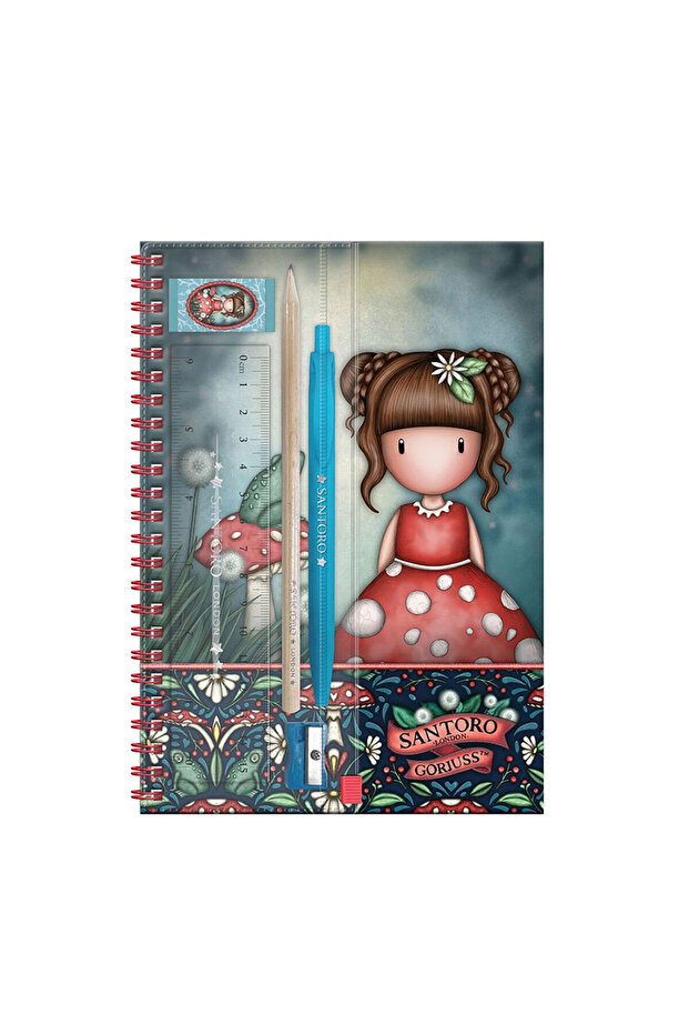 Gorjuss Little Mushroom A5 Notebook and Stationery Set 1344Gj03