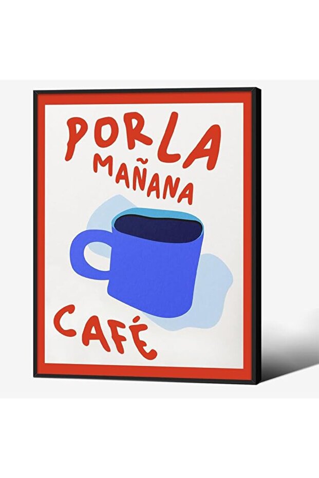 Signtouch Por La Mañana Coffee Canvas Wall Art Outer Frame 40x60 cm