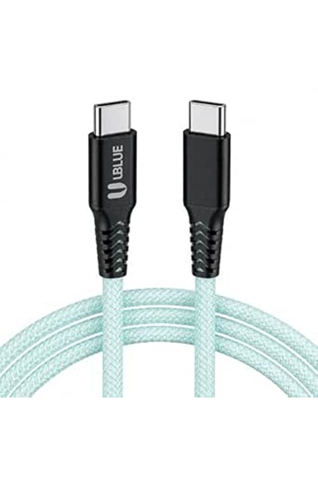 كيبل مغناطيسي USB-C الى USB-C، شحن سريع 100 واط، بيانات 480 ميجابت لكل ثانية، مغطى بالنايلون، متوافق