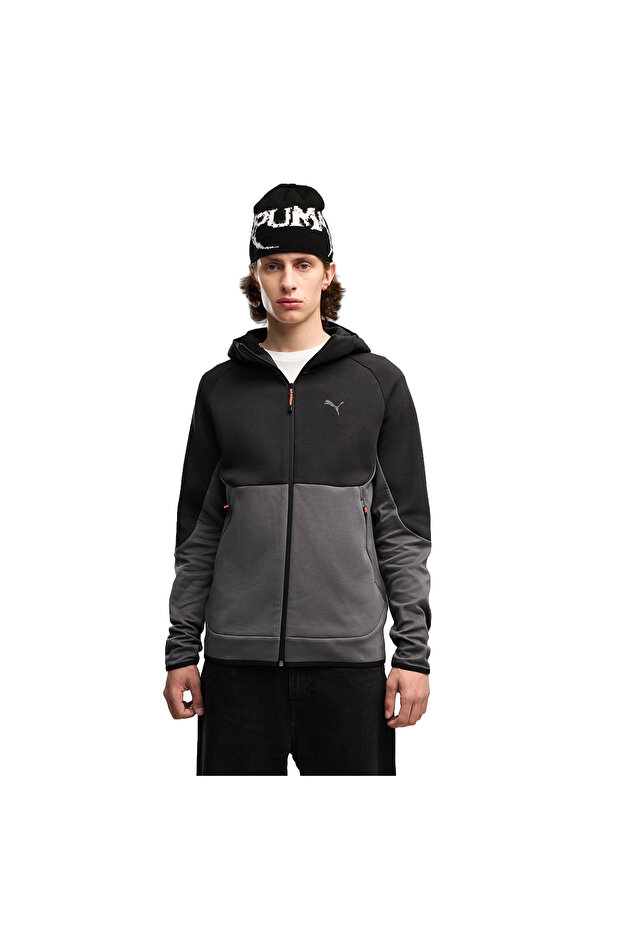 Pumatech Full-Zip Men's Gray Casual Style Tracksuit Top 69395134
